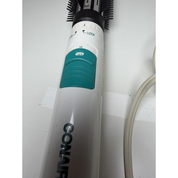 Vtg Conair Hot Air Curling Iron Brush CD160R Blow Dryer Curl Hair 2 Speed WORKS - Picture 4 of 9